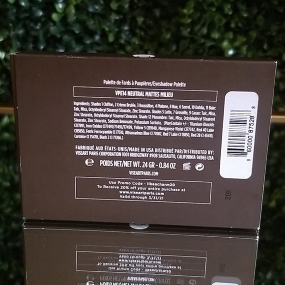 Viseart Eyeshadow Palette Neutral Mattes Milieu - Picture 5 of 8